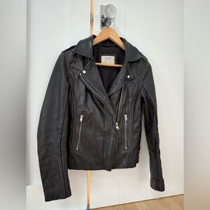 Zara leather moto jacket. Size M
